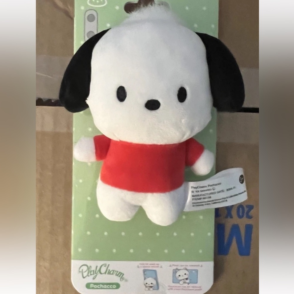 Sanrio Pochacco Plush Phone Charm by Bandai Namco